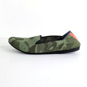 Rothy's The Loafer Green Camo 7 Sustainable Slip On Capsule Wardrobe Trendy